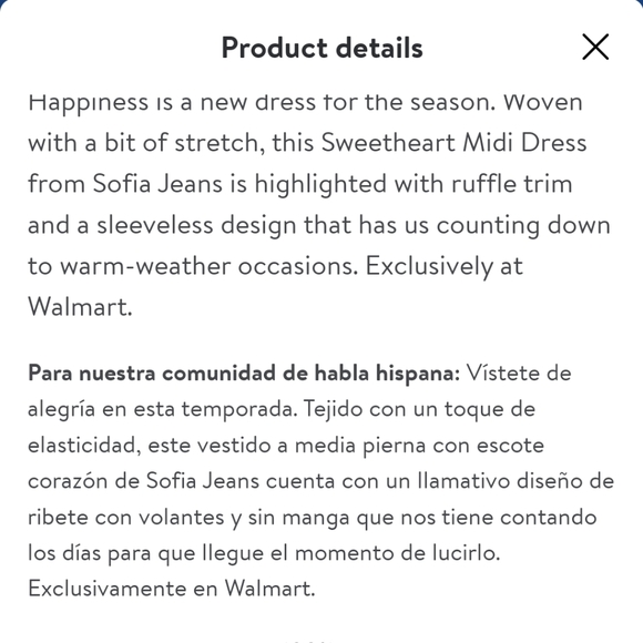 Sofia vegara midi ruffle dress size L - Picture 11 of 15